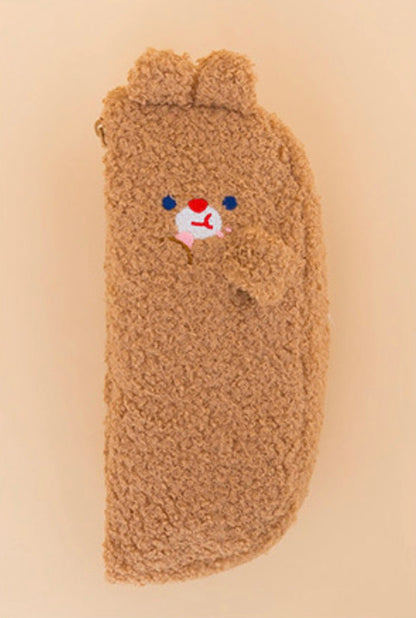 Adorable Fluffy Hugging Bunnies Pencil Case