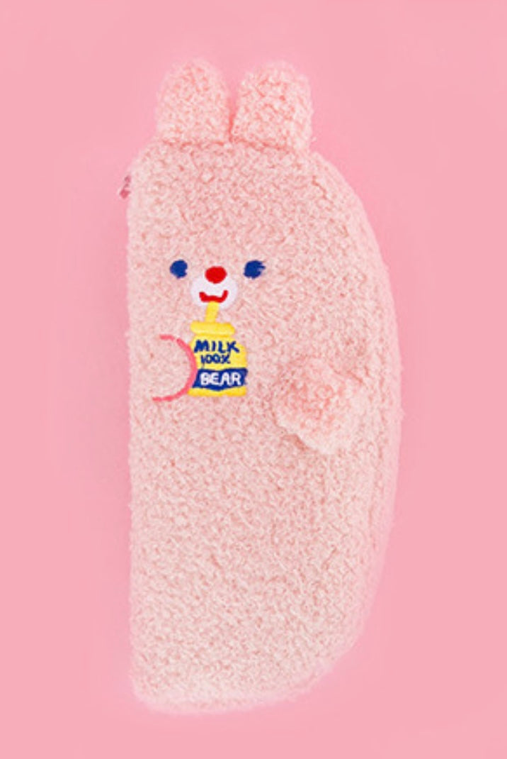 Adorable Fluffy Hugging Bunnies Pencil Case