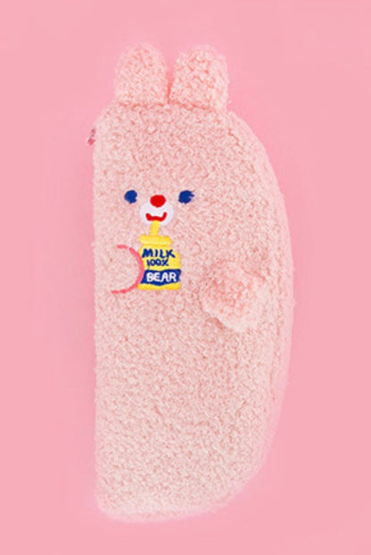 Adorable Fluffy Hugging Bunnies Pencil Case