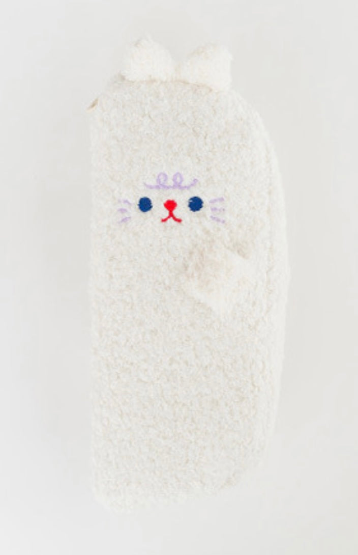 Adorable Fluffy Hugging Bunnies Pencil Case