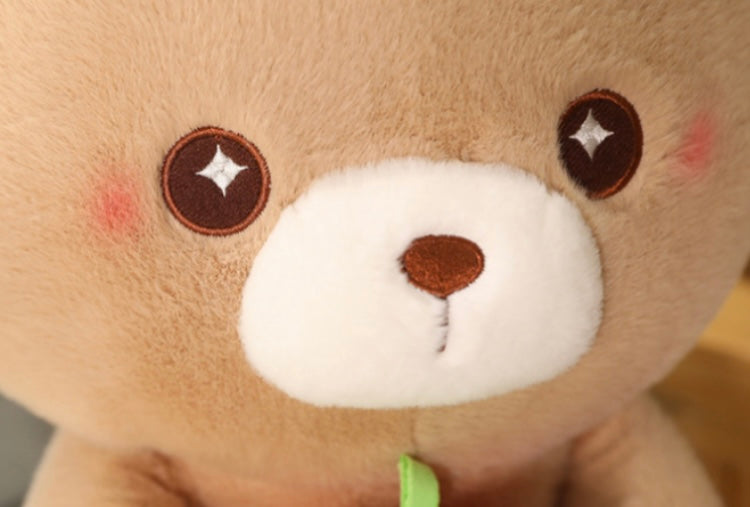 Soft and Squishy Strawberry Bear Plushie for Stress-Relief