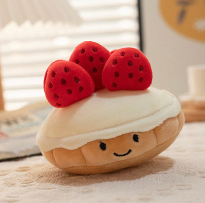 Stress-Relief Mini Strawberry Pancake Plushie