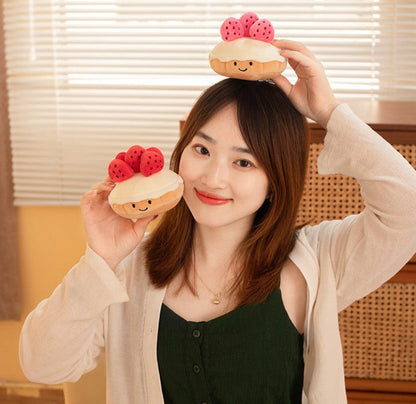 Stress-Relief Mini Strawberry Pancake Plushie